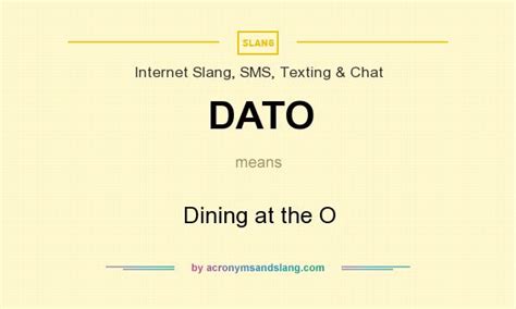 dato slang meaning